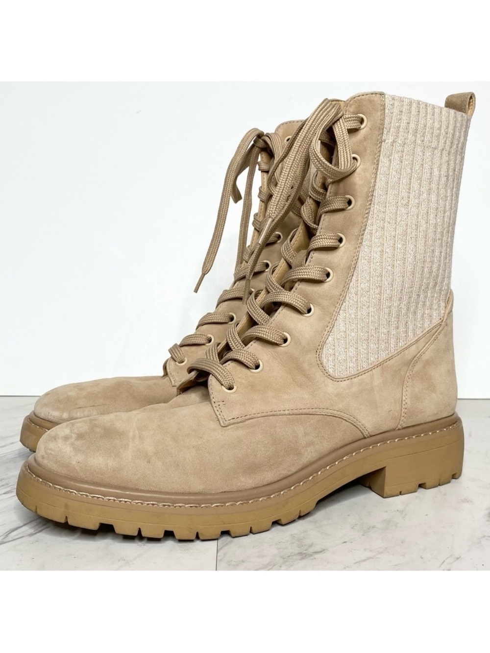 Sam Edelman Lydell Lug Sole Lace Up Boot 9 1/2
